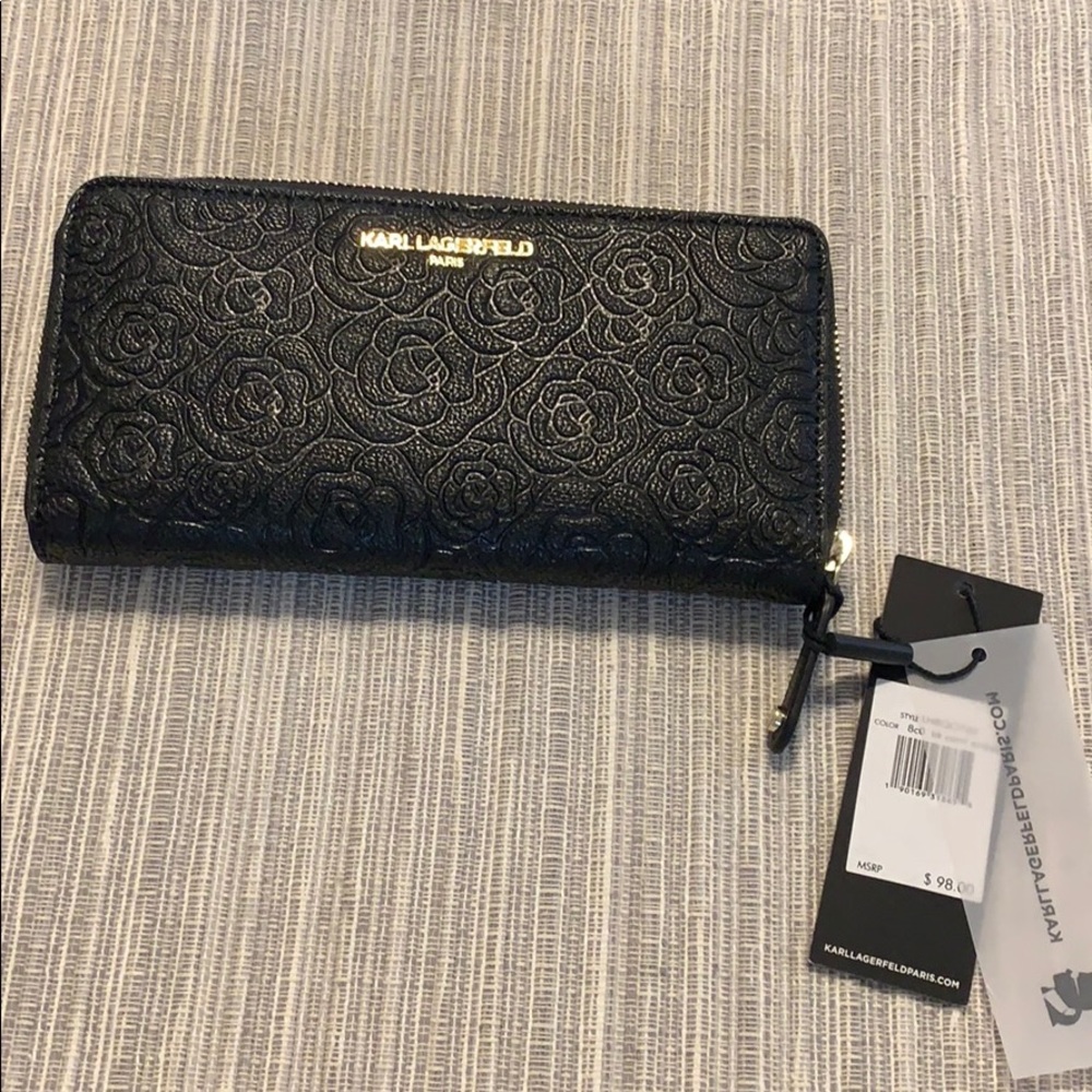 New Karl Lagerfeld Paris Zipper Wallet